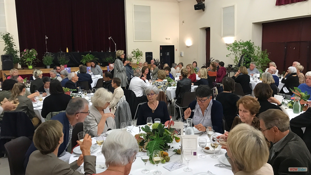 Dominique Bona de l'Acadmie franaise - Dner  table avec Colette - 2019