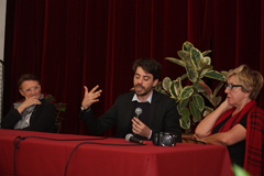 Catherine Goulpeau, Adrien Bosc et Danièle Sallenave de l'Académie française © photo J-P Contival 2015