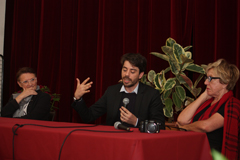 Catherine Goulpeau, Adrien Bosc et Danile Sallenave de l'Acadmie franaise © photo J-P Contival 2015